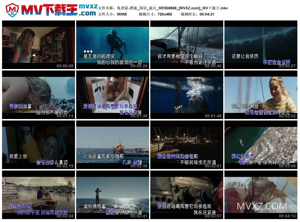 张碧晨-漂流_国语_流行_ME500668